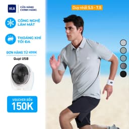 Thumbnail Áo POLO thể thao nam HLA Sportsday tập gym, chạy bộ, chất liệu thun lạnh mềm nhẹ co giãn, thấm hút thoáng khí 1
