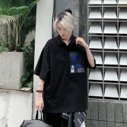 Thumbnail Áo polo thiết kế Unisex Zune.zx, DARK SUN POLO 3