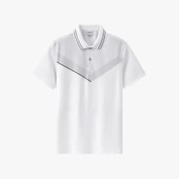 Thumbnail Áo Polo Trắng 9APCT576TRK Biluxury Hoạ Tiết Kháng Khuẩn Chống Nhăn Bền Màu 2