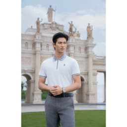 Thumbnail Áo Polo Trắng Phối Cổ, Kháng Khuẩn, Chống Nhăn, Bền Màu 9APCT504TRK Biluxury 3
