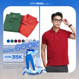 Thumbnail Áo Premium Polo Melange Nam Co Giãn Thấm Hút Chất Liệu Cotton NINOMAXX 2212013 1