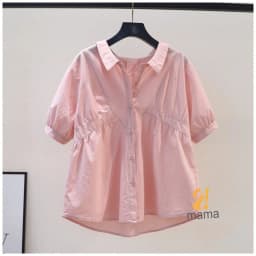 Thumbnail Áo sơ mi bầu 2mama xinh xắn, dáng babydoll, cổ sơ mi freesize V502 1