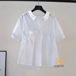 Thumbnail Áo sơ mi bầu 2mama xinh xắn, dáng babydoll, cổ sơ mi freesize V502 3