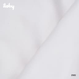 Thumbnail Áo sơ mi bé gái ILABY chất cotton thô áo sơ mi trắng basic bé đi học cổ kiểu phối bèo nhỏ [2582] 4