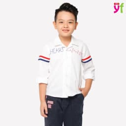 Thumbnail Áo Sơ mi bé trai tay dài phối sọc nhuyễn - 9AY555 Hiệu YF 2
