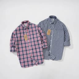 Thumbnail Áo sơ mi caro nam tay dài kẻ sọc vải Oxford công sở denim Nexx&Dee SM10 4