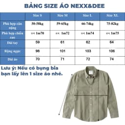 Thumbnail Áo sơ mi caro nam tay dài kẻ sọc vải Oxford công sở denim Nexx&Dee SM09 1