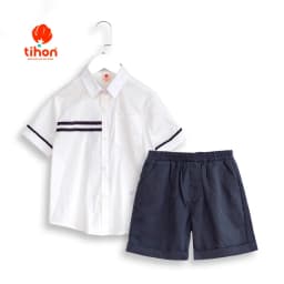 Thumbnail Áo sơ mi cho bé trai TIHON cao cấp phong cách Hàn Quốc chất liệu thoáng mát ASM0750663 3