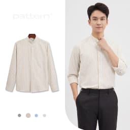 Thumbnail Áo Sơ Mi Cổ Tàu Dài Tay Kẻ Sọc Oxford PATTERN PA043 4