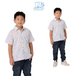 Thumbnail Áo Sơ Mi Cộc Tay K'S CLOSET Dành Cho Bé Trai Thiết Kế Cổ Đức, Họa Tiết Đáng Yêu OL10FOS/ KT121FOS 3