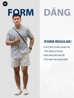 Thumbnail Áo Sơ Mi Cuban nam kẻ sọc Lester MK CLEVER Chất Đũi thô mềm , thoáng mát, chống nhăn, form rộng hằng ngày 4