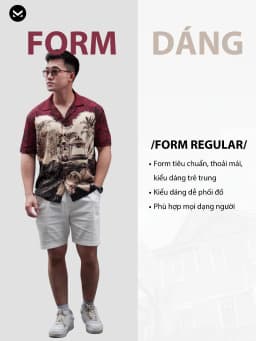 Thumbnail Áo Sơ Mi Cuban nam Red Pond MKCLEVER Chất lụa mềm mịn, thoáng mát, chống nhăn, form rộng mặc hằng ngày 4
