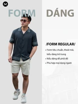 Thumbnail Áo Sơ Mi Cuban nam Steel MKCLEVER Chất lụa mềm mịn, thoáng mát, chống nhăn, form rộng mặc hằng ngày 4