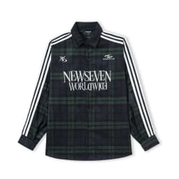 Thumbnail Áo Sơ Mi Dạ Kẻ NEWSEVEN Oversize Jersey Plaid Shirt SM.394 4