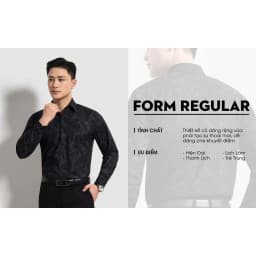 Thumbnail Áo Sơ Mi Dài Tay 7SMDH318DEN Biluxury Từ Sợi Tre Bền Màu, Chống Nhăn, Chống Tia UV 3