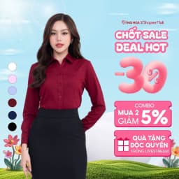 Thumbnail Áo sơ mi dài tay ASW0101-R10 chất liệu sợi tre vải trơn form ôm nhiều màu Thái Hòa 1