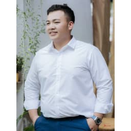 Thumbnail Áo Sơ Mi Dài Tay Bigsize Nam 80-140kg AKYOO Cao Cấp, Không Bai Mờ, Không Gây Khó Chịu Khi Mặc - SM TRANG,DEN DA 2