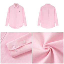 Thumbnail Áo Sơ Mi Dài Tay Form rộng NOAM Nafox Oxford - Màu Tím/ Be/ Hồng/ Tím kẻ sọc 3
