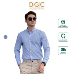 Thumbnail Áo sơ mi dài tay nam DGCs - vải cotton thoáng mát, thấm hút mồ hôi - SASDBC31M 1