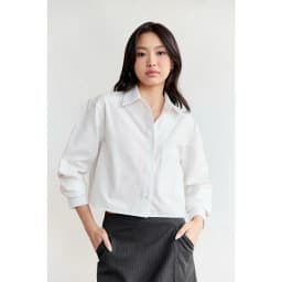 Thumbnail Áo sơ mi dáng Crop MONO TALK túi một bên, chất liệu Oxford MFOT25Y-T10008FT 3