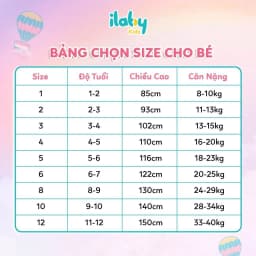 Thumbnail Áo sơ mi đi học bé gái ILABY cổ sen chất liệu thô cotton thoáng mát cho bé 10-35kg không kèm cà vạt [1899] 1