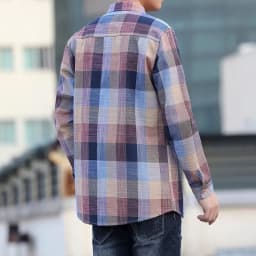 Thumbnail Áo Sơ Mi Kẻ Sọc Nam Tay Dài Phong Cách Hàn Quốc Không Viền Mỏng Phong Cách Hồng Kông Thoải Mái Thanh Niên Bông Tai Kẹp Áo Sơ Mi Phù Hợp Với Áo Khoác BEFOYI ZXH105 1