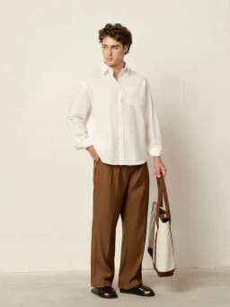 Thumbnail Áo sơ mi linen rayon PEALO thoáng mát nhẹ nhàng mềm mại giảm độ nhăn của áo tạo cảm giác thoải mái 2