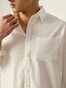 Thumbnail Áo sơ mi linen rayon PEALO thoáng mát nhẹ nhàng mềm mại giảm độ nhăn của áo tạo cảm giác thoải mái 3