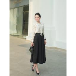 Thumbnail Áo Sơ Mi Lụa Dáng Suông Áo Sơ Mi Công Sở Nữ Phối Nơ Thanh Lịch LAMER L61H25Q007 3