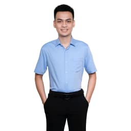 Thumbnail Áo sơ mi nam 23ASM-990 ngắn tay trơn dáng suông chất liệu sợi tre nhiều màu Thái Hòa 1