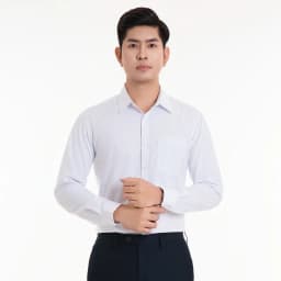 Thumbnail Áo sơ mi nam 23ASM-993 dài tay dáng suông chất liệu sợi tre trơn nhiều màu Thái Hòa 1