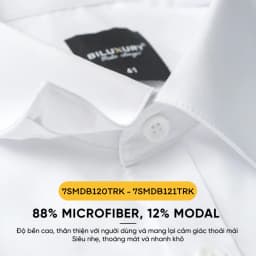 Thumbnail Áo Sơ Mi Nam Biluxury, Sơ Mi Trắng Nam Dài Tay 7SMDB120TRK - 7SMDB121TRK - 7SMDB006TRK Vải Cao Cấp 4