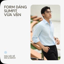 Thumbnail Áo Sơ Mi Nam By Cotton Cao Cấp Dài Tay Paper Cotton Multi Color - Slimfit 4