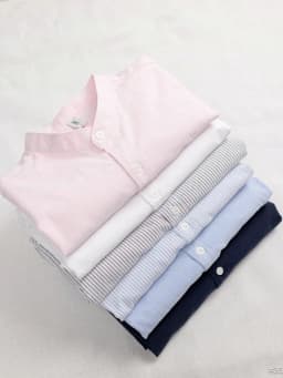 Thumbnail Áo Sơ Mi Nam Cổ Trụ 355, Chất Liệu Cotton Oxford, Form Suông 1
