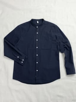 Thumbnail Áo Sơ Mi Nam Cổ Trụ 355, Chất Liệu Cotton Oxford, Form Suông 3