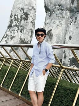 Thumbnail Áo Sơ Mi Nam Cổ Trụ Cotton Oxford Form Suông, kẻ xanh, kẻ ghi, trắng trơn DENIMST 355 3