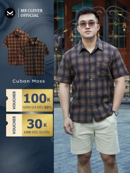 Thumbnail Áo sơ mi nam Cuban Moss MKCLEVER Chất đũi Hàn mềm mịn, thoáng mát, chống nhăn, form rộng mặc hằng ngày 1