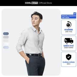 Thumbnail Áo SƠ MI nam dài tay CaféDriS khử mùi hiệu quả Coolmate 1