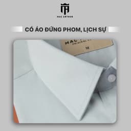 Thumbnail Áo sơ mi nam dài tay MAC ARTHUR chất vải Sợi Tre, Gỗ Sồi: mềm mại, mát lạnh, co giãn, không nhăn 3