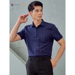 Thumbnail Áo sơ mi nam DGCs ngắn tay form Slim fit SASNBB13M 3