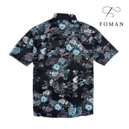 Thumbnail Áo sơ mi Nam hoạ tiết Chim Đỗ Quyên Pinkster Flower FOMAN tay ngắn, chất vải Lụa, thấm hút, thoáng khí, không nhăn FM-50 2