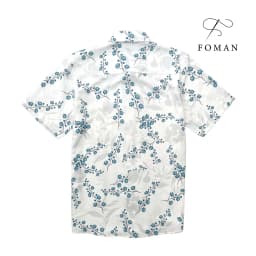 Thumbnail Áo Sơ mi Nam Hoạ tiết Hoa Thanh Liễu Wax Flo FOMAN tay ngắn vải Lụa, thấm hút, thoáng khí, chống nhăn, chống nhàu (FM46) 2