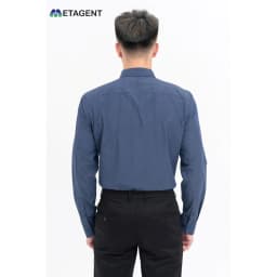 Thumbnail Áo sơ mi nam họa tiết kẻ dáng Regular Fit Metagent MS 17E3771 3