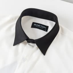 Thumbnail Áo sơ mi nam Korea Shirt BAETON form rộng, phối đen trắng cổ và tay trẻ trung - S04 3