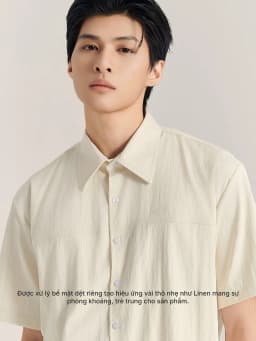 Thumbnail Áo sơ mi nam Linen tay ngắn JBAGY form rộng Relax 2025 Summer Collection - JS2502 2