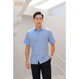 Thumbnail Áo sơ mi nam ngắn tay dáng suông - Sơ mi ngắn tay dòng sơ mi Công sở vải Bamboo của DGCs - SASNBC49M 1