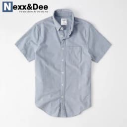 Thumbnail Áo sơ mi nam ngắn tay trắng vải oxford kaki công sở Nexx&Dee SM04 3