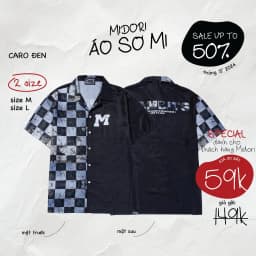 Thumbnail Áo Sơ Mi nam nữ Hoạ Tiết Tay Ngắn Cổ Vest Uniex Thời Trang Vải Lụa Local Brand M Studio 2