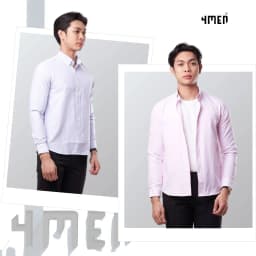Thumbnail Áo Sơ Mi Nam Oxford Kẻ Sọc Tay Dài 4MEN SM159 Vải Dày Dặn, Form Regular Trẻ Trung, Thanh Lịch, Basic, Dễ Phối 2