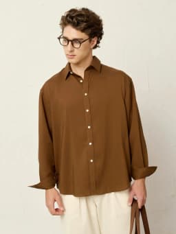 Thumbnail Áo sơ mi nam PEALO chất liệu bạch đàn tencel bề mặt mềm mại thoáng mát 3